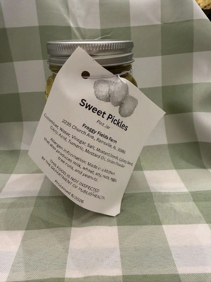 Sweet Pickles, a pint jar from Froggy Fields Farm